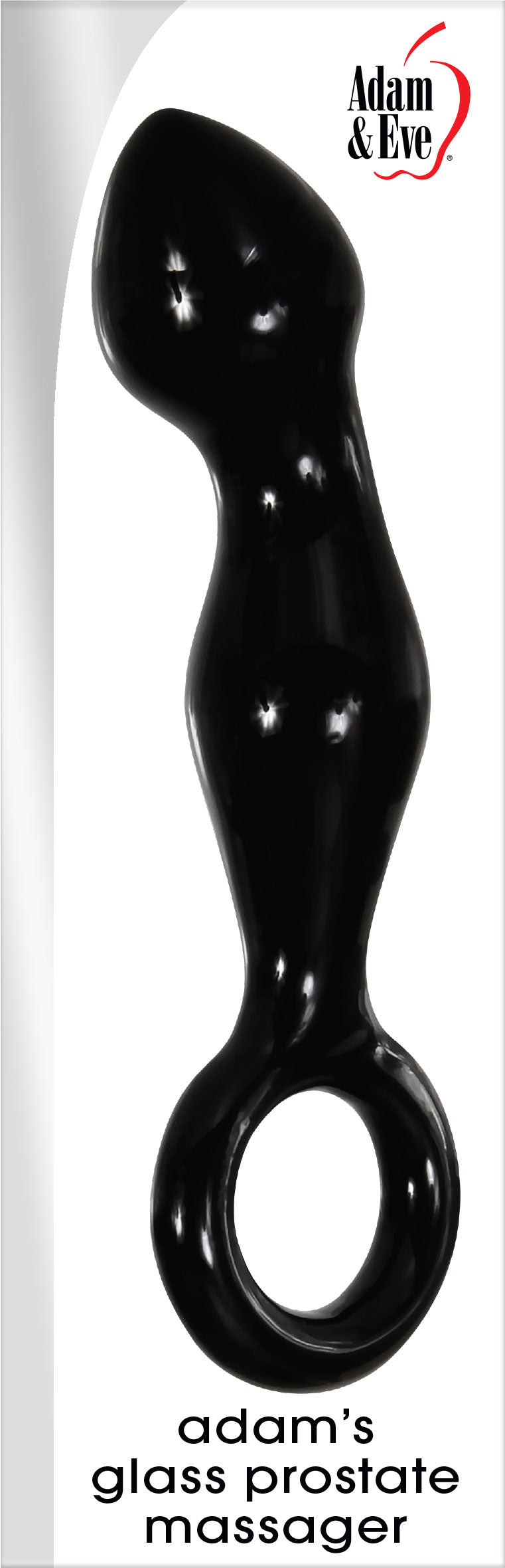 Adam's Glass Prostate Massager - Black